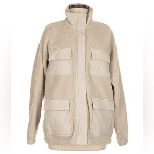 New With Tags Vuori Utility Sherpa Jacket Dark Salt Women’s Medium NWT